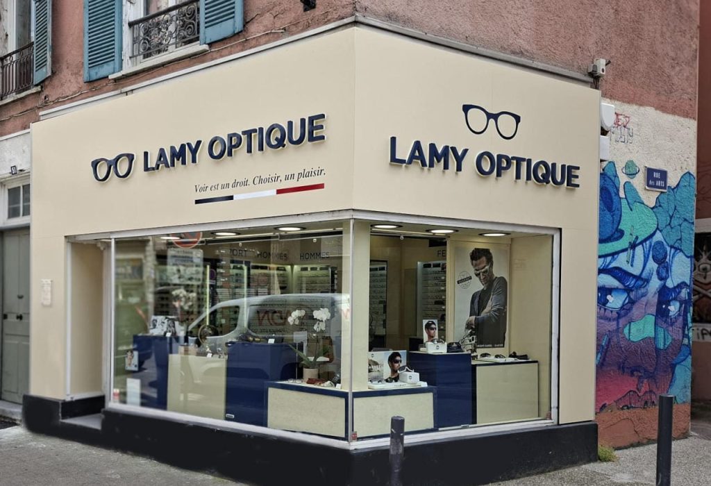 vitrine lamy optique